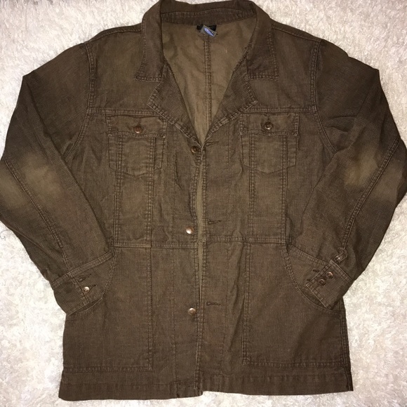 Earl Jeans Jackets & Blazers - Earl Jeans Brown corduroy Jacket/Coat + skirt